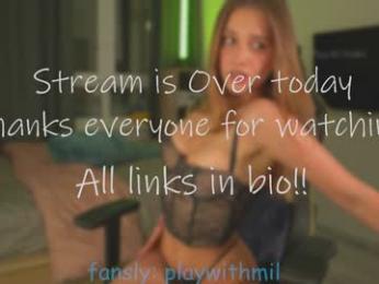 playwithmil webcam chaturbate model stream image