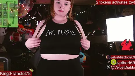 VelvetDiablo webcam model stream image