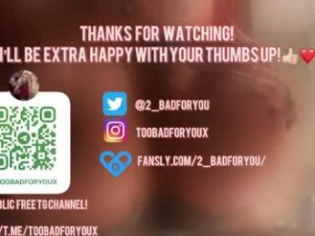 2badforyou chaturbate stream image, 15.04.2026 11:10